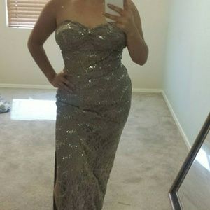 Morgan & Co. Tan formal dress